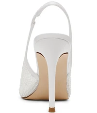 Steve Madden Reyes Pearl Embellished Slingback Pumps
