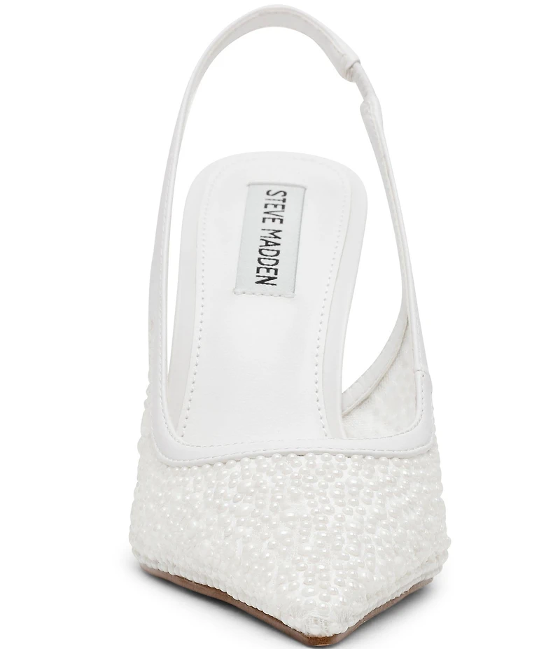 Steve Madden Reyes Pearl Embellished Slingback Pumps