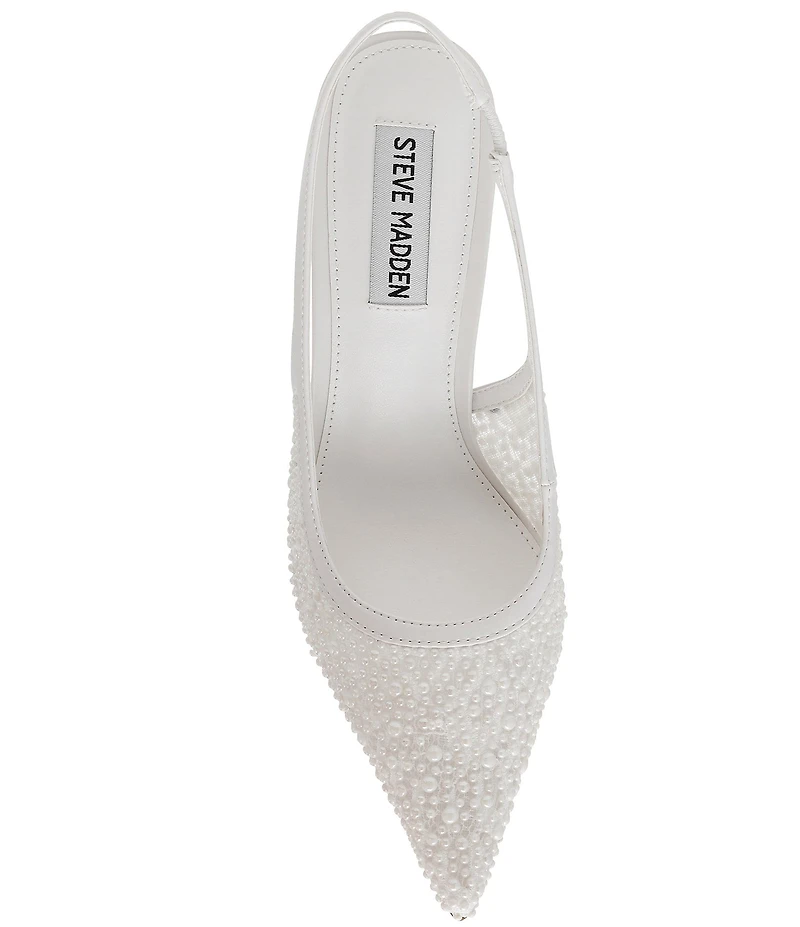 Steve Madden Reyes Pearl Embellished Slingback Pumps