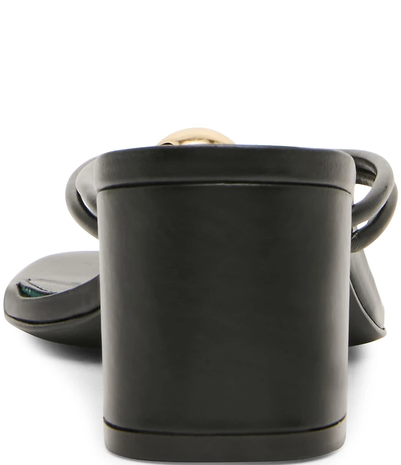 Steve Madden Rhylan Nappa Leather Block Heel Thong Sandals