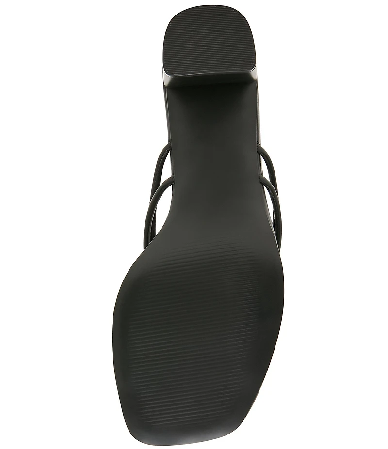 Steve Madden Rhylan Nappa Leather Block Heel Thong Sandals