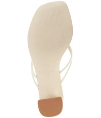 Steve Madden Rhylan Nappa Leather Block Heel Thong Sandals