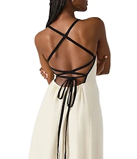 Steve Madden Riyan Square Neck Midi Dress