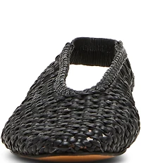 Steve Madden Rumi Leather Woven Slingback Flats