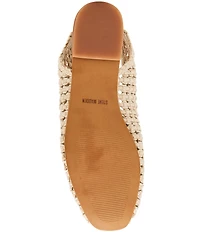 Steve Madden Rumi Leather Woven Slingback Flats