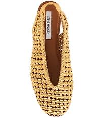 Steve Madden Rumi Leather Woven Slingback Flats