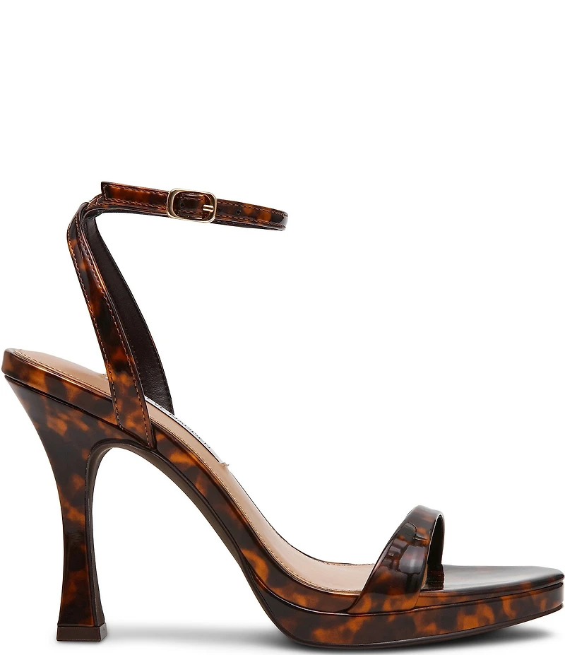 Steve Madden Sacramento Patent Tortoise Print Dress Sandals