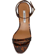 Steve Madden Sacramento Patent Tortoise Print Dress Sandals