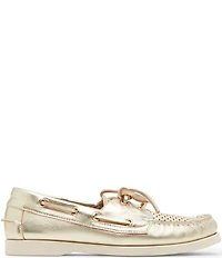 Steve Madden Sail Perforated Leather Boat Shoes