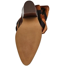 Steve Madden Sally Scarf Suede Mid Calf Western Boots