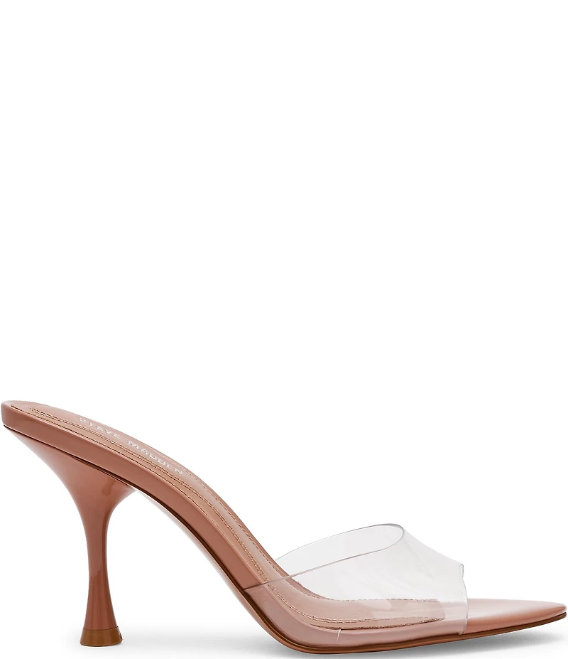 Steve Madden Santi Clear Dress Slide Sandals