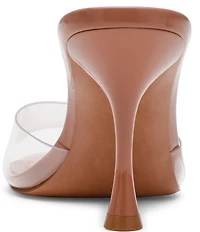 Steve Madden Santi Clear Dress Slide Sandals