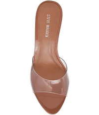 Steve Madden Santi Clear Dress Slide Sandals