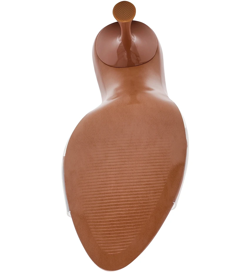 Steve Madden Santi Clear Dress Slide Sandals