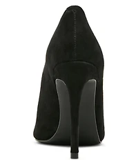 Steve Madden Santino Suede Clear Peep Toe Pumps