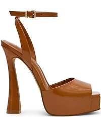 Steve Madden Sass Glossy Leather Platform Dress Sandals