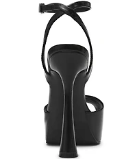 Steve Madden Sass Glossy Leather Platform Dress Sandals