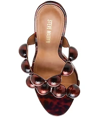 Steve Madden Saturn Tortoise Bead Strap Stiletto Dress Sandals