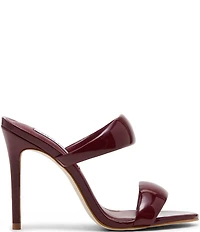 Steve Madden Saturn Tubular Patent Stiletto Dress Slide Sandals