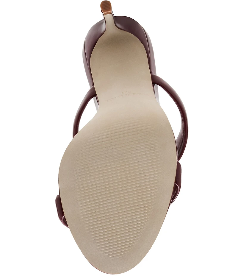 Steve Madden Saturn Tubular Patent Stiletto Dress Slide Sandals