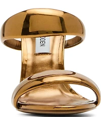 Steve Madden Saturn Tubular Patent Stiletto Dress Slide Sandals