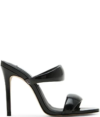 Steve Madden Saturn Tubular Patent Stiletto Dress Slide Sandals