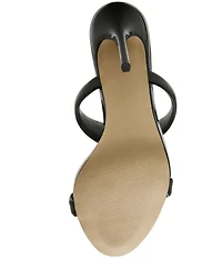 Steve Madden Saturn Tubular Patent Stiletto Dress Slide Sandals