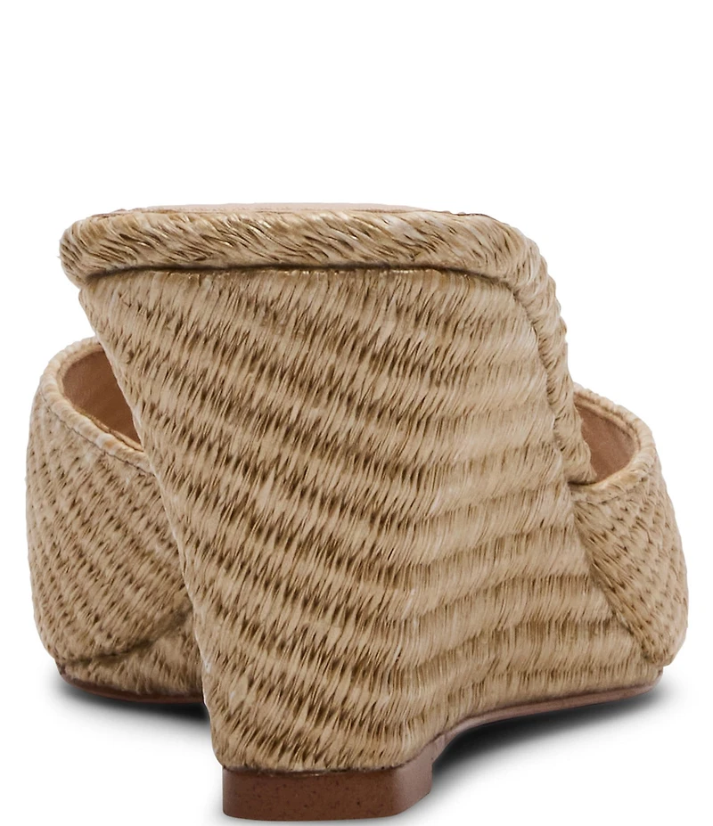 Steve Madden Seleste Raffia Wedge Slide Sandals