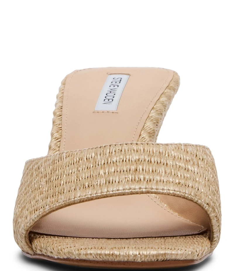 Steve Madden Seleste Raffia Wedge Slide Sandals