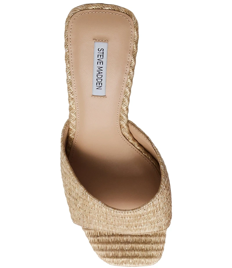 Steve Madden Seleste Raffia Wedge Slide Sandals