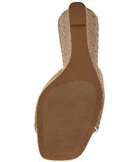 Steve Madden Seleste Raffia Wedge Slide Sandals