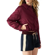 Steve Madden Selma Collared Long Sleeve Boxy Jacket