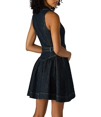 Steve Madden Senia Denim Belted Mini Dress