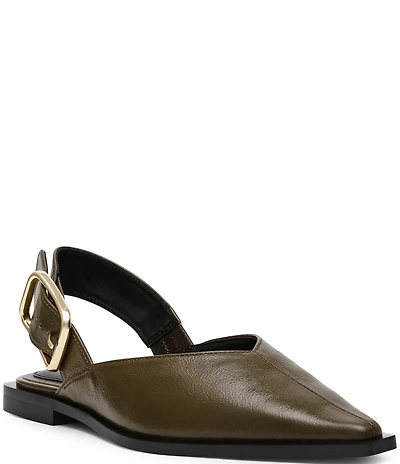 Steve Madden Shay Leather Slingback Flats