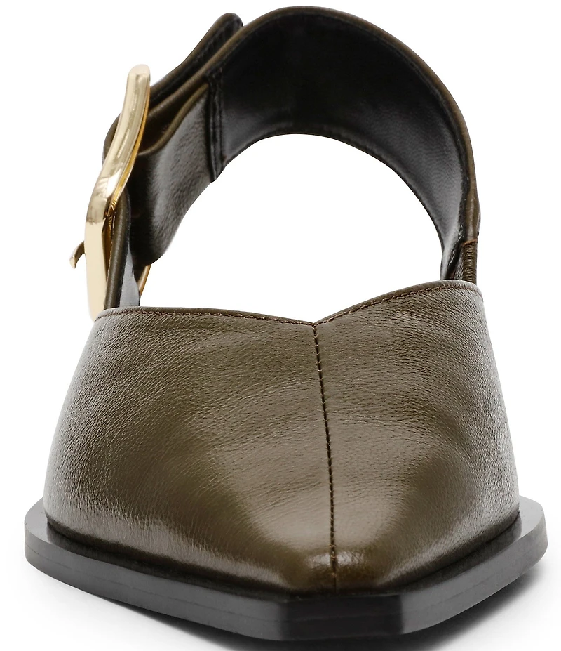 Steve Madden Shay Leather Slingback Flats