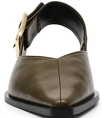Steve Madden Shay Leather Slingback Flats