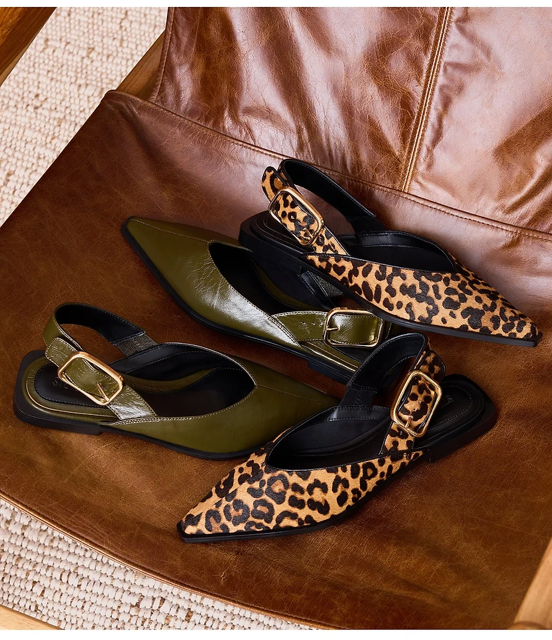 Steve Madden Shay Leather Slingback Flats