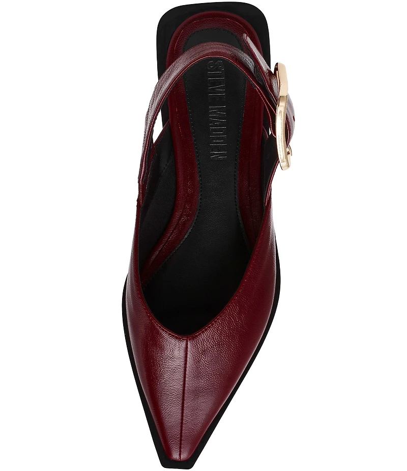 Steve Madden Shay Leather Slingback Flats