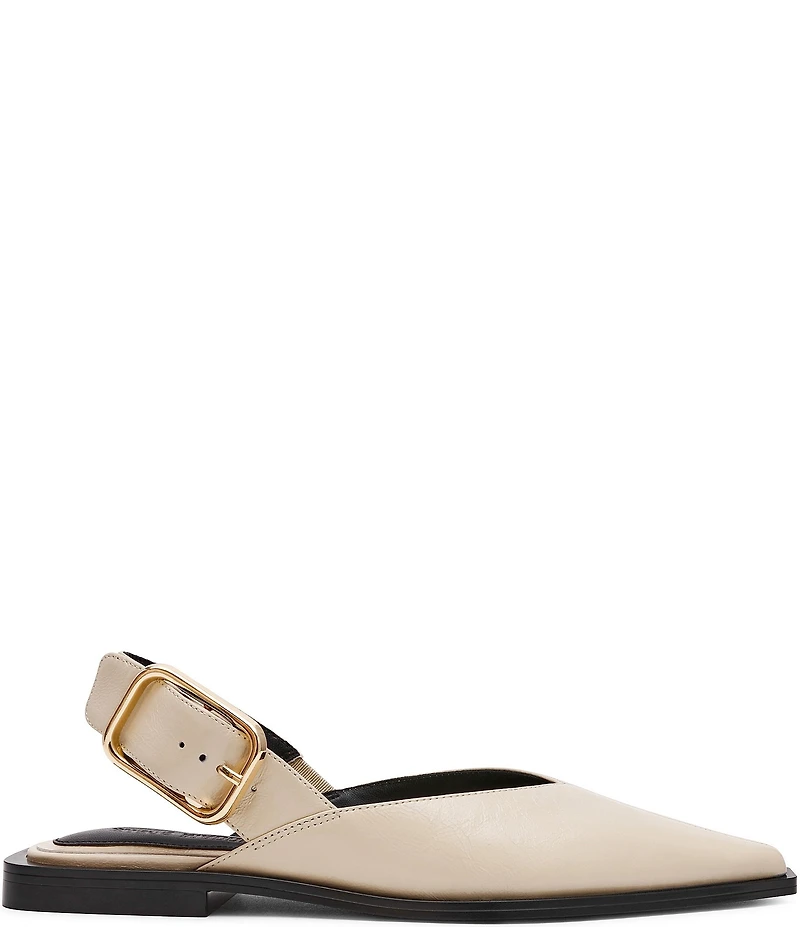 Steve Madden Shay Leather Slingback Flats