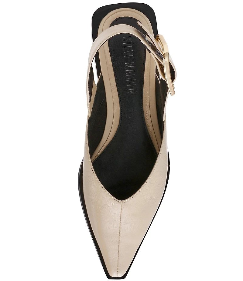 Steve Madden Shay Leather Slingback Flats