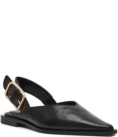 Steve Madden Shay Leather Slingback Flats