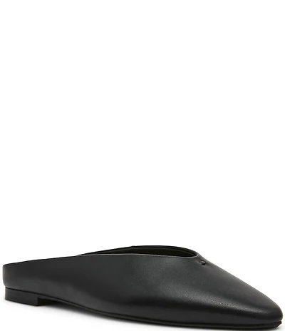 Steve Madden Sherman Leather High Vamp Flat Mules