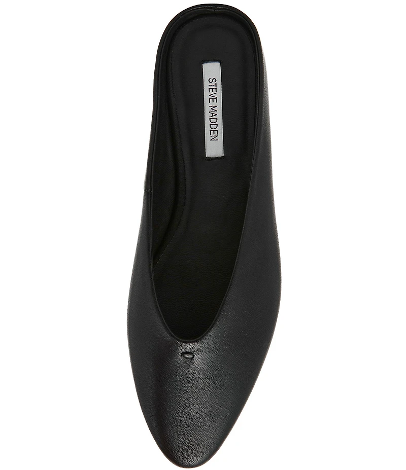 Steve Madden Sherman Leather High Vamp Flat Mules