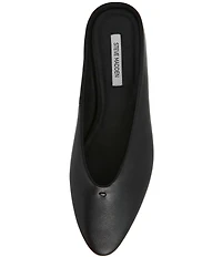 Steve Madden Sherman Leather High Vamp Flat Mules