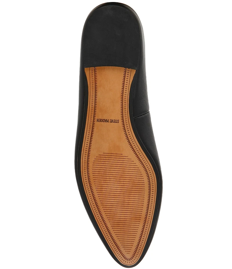 Steve Madden Sherman Leather High Vamp Flat Mules