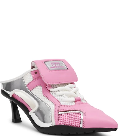 Steve Madden Shevron Lace Up Sport Mule Heel Sneakers