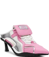 Steve Madden Shevron Lace Up Sport Mule Heel Sneakers