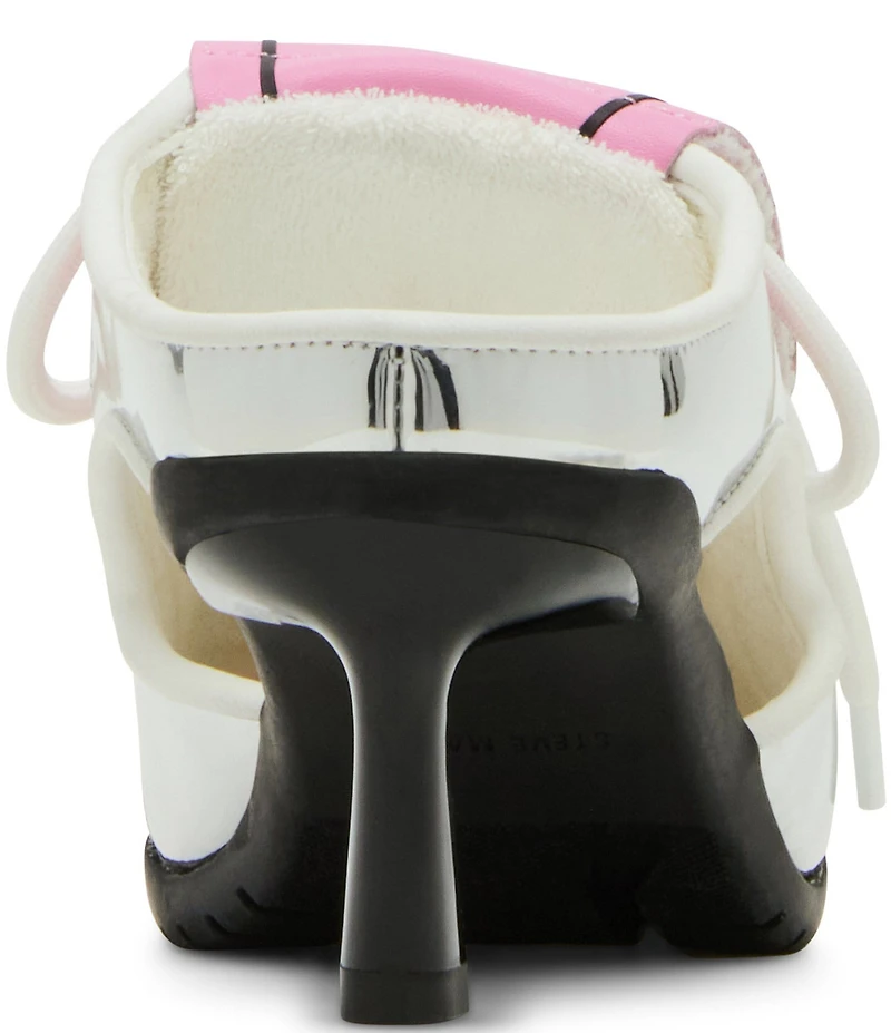 Steve Madden Shevron Lace Up Sport Mule Heel Sneakers