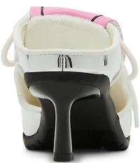 Steve Madden Shevron Lace Up Sport Mule Heel Sneakers