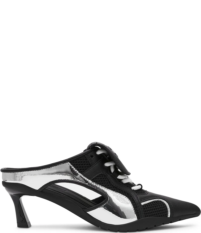 Steve Madden Shevron Lace Up Sport Mule Heel Sneakers